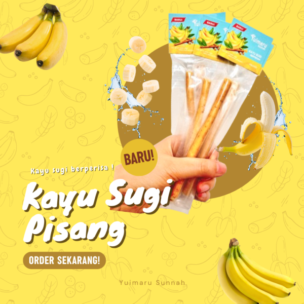 5 Batang Kayu Sugi Perisa Pisang